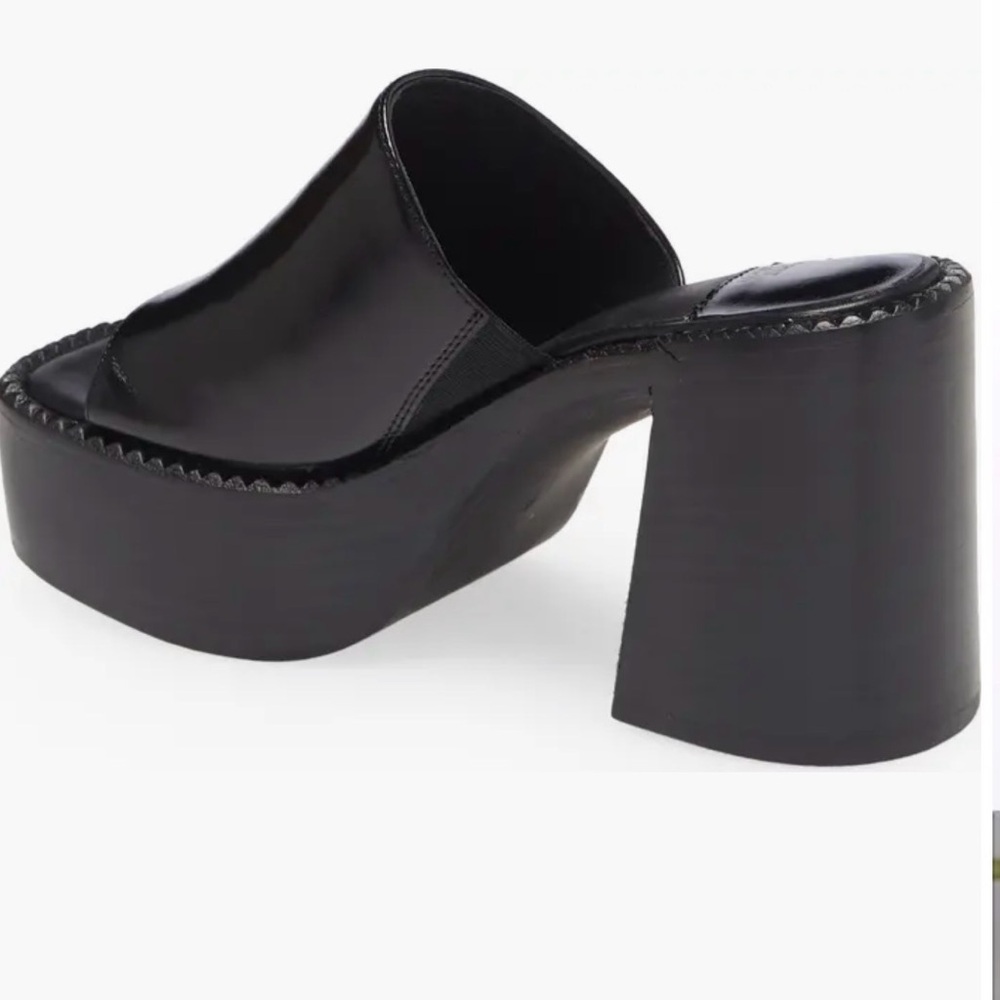 Jeffery Campbell women’s Platform Slide Sandal Sz 9 Concert black chunky - Picture 2 of 9